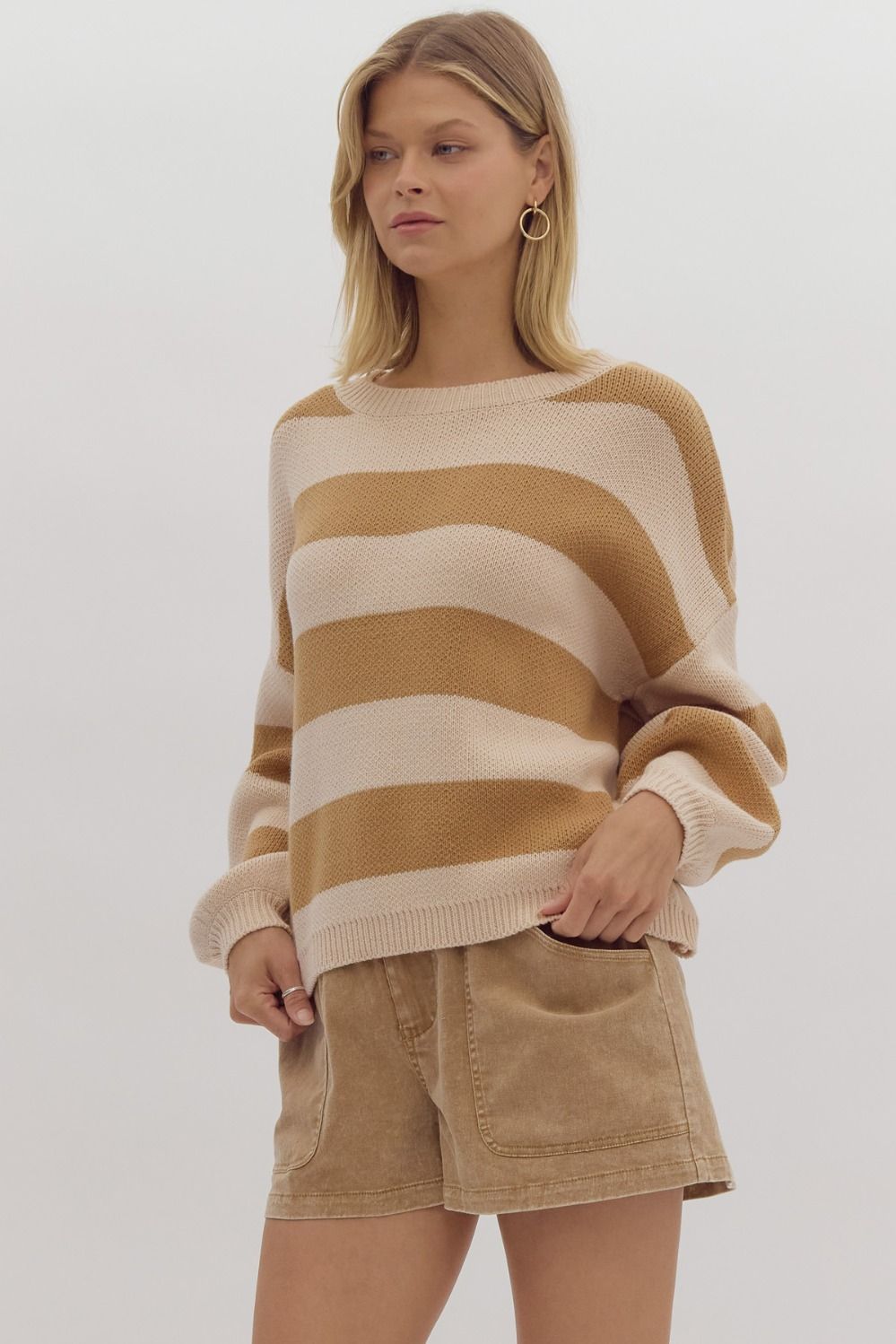 Shaylee Striped Sweater