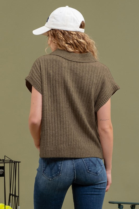 Remi Ribbed Sleeveless Sweater