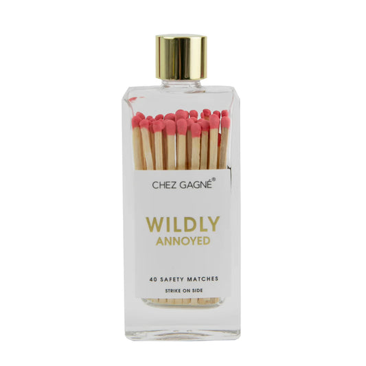 Wildly Annoyed- Glass Bottle Safety Matches