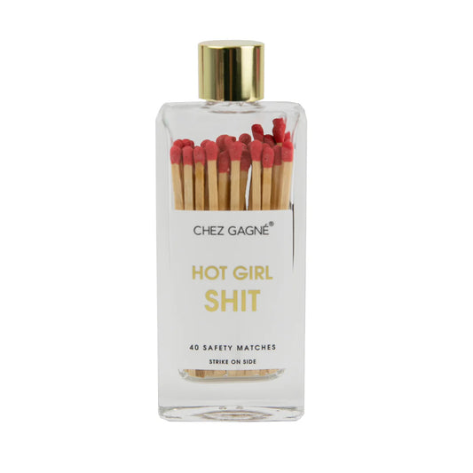 Hot Girl Shit- Glass Bottle Safety Matches