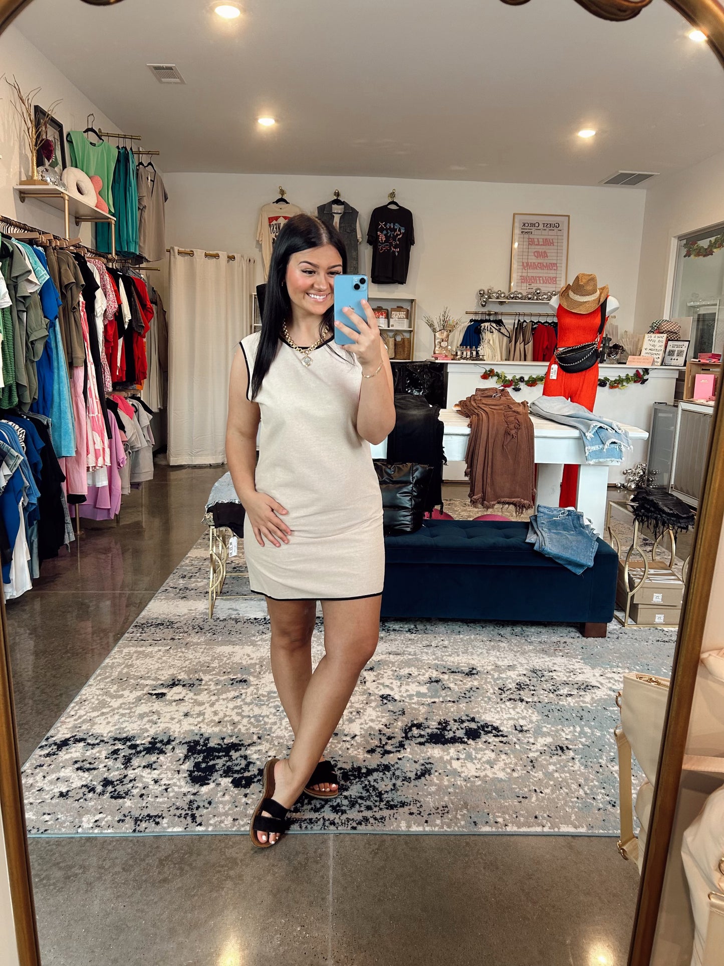 Lila Linen Mini Dress