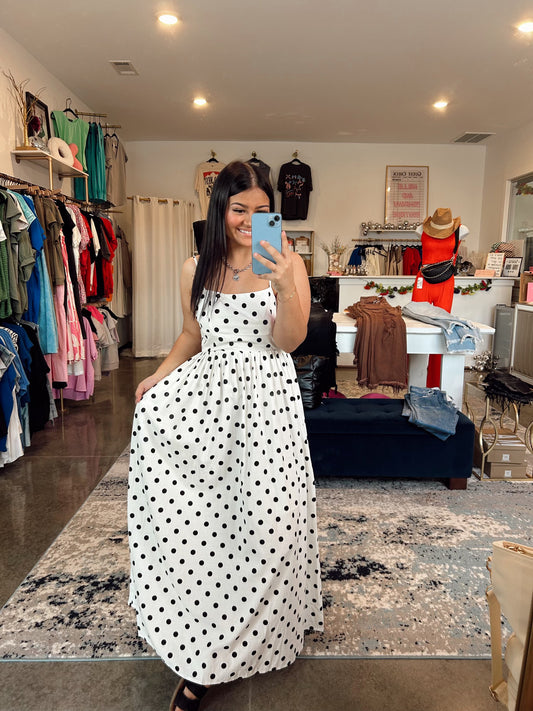 Priscilla Polka Dot Dress