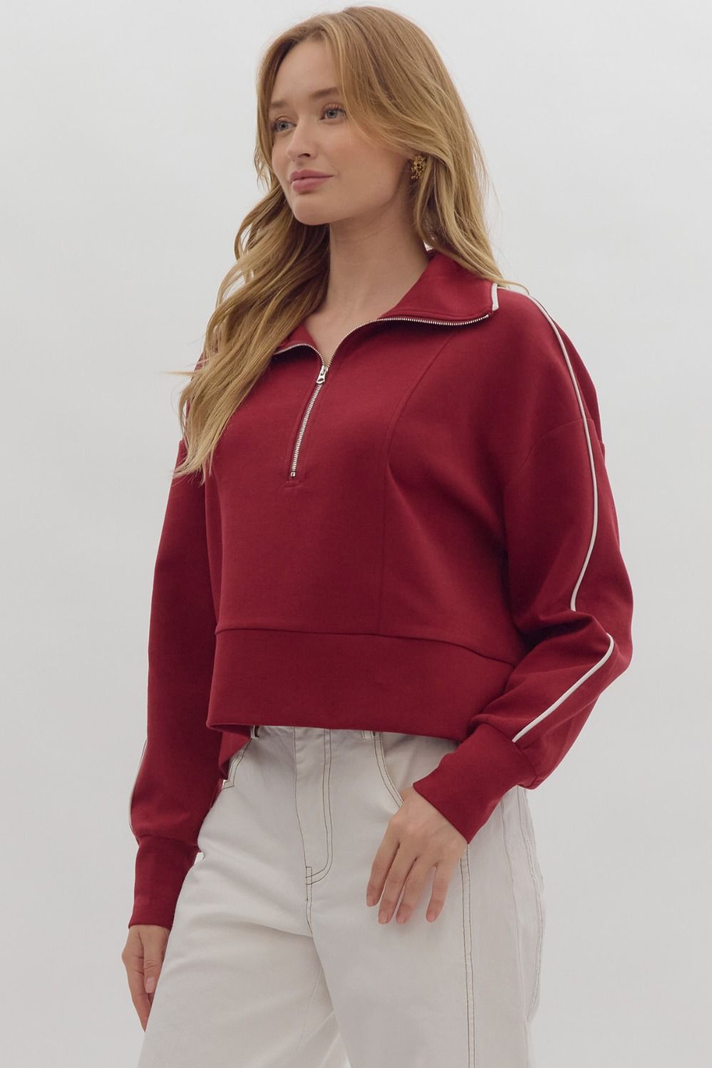 Hazel Half Zip Top