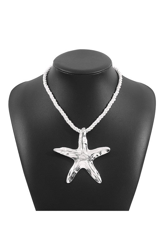 Summer Large Starfish Pendant Necklace