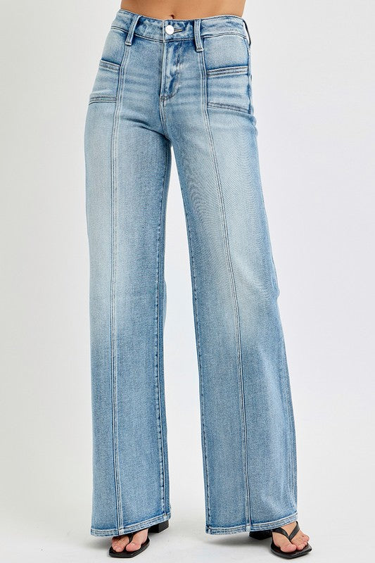 Millie Mid Rise Wide Jeans