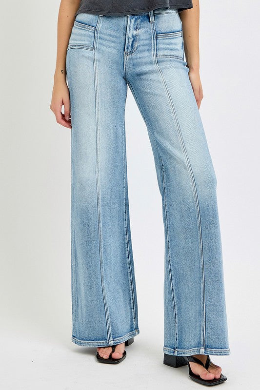 Millie Mid Rise Wide Jeans