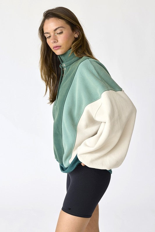 Emma Oversized Colorblock Sweatshirt