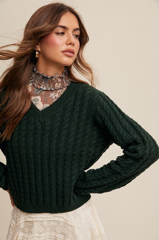 Vintage Cable Knit Sweater