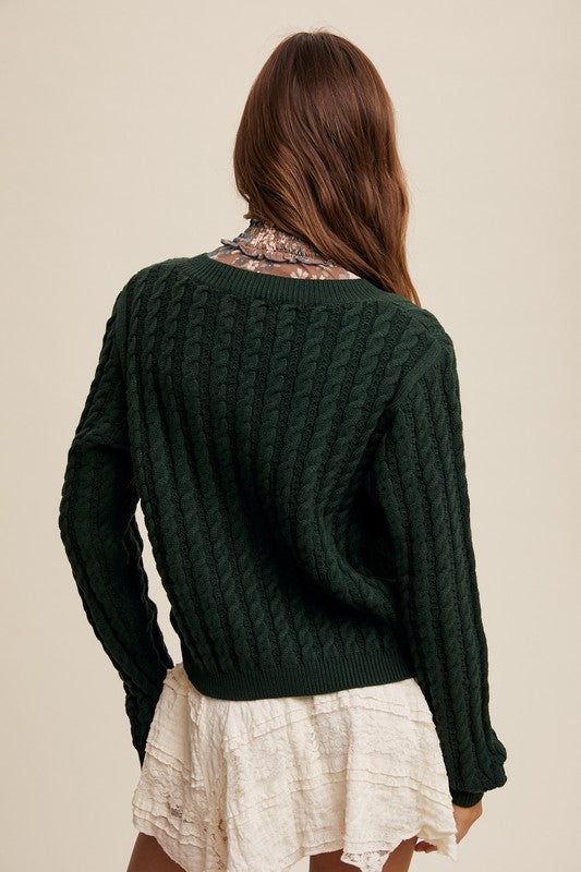 Vintage Cable Knit Sweater