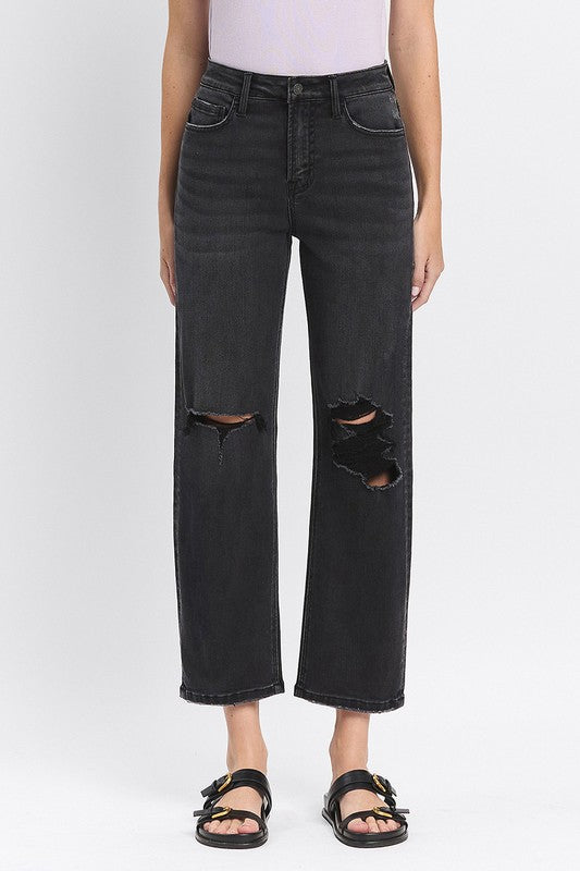 Basic Black Barrel Jeans