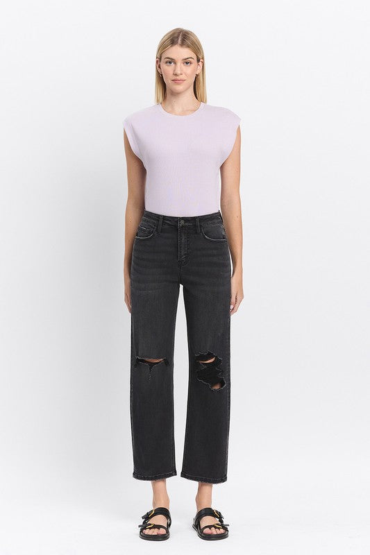 Basic Black Barrel Jeans