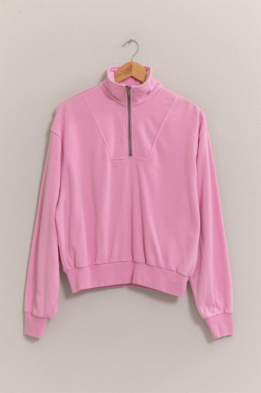 Hazel Half Zip Sweatshirt