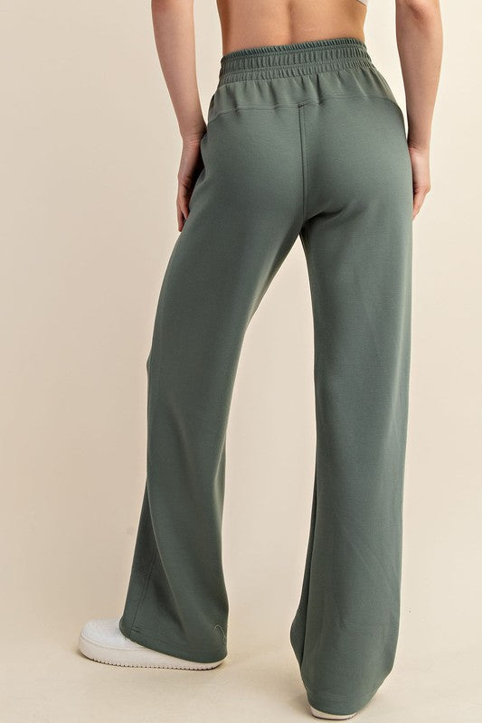 Sarah Scuba Straight Leg Pants