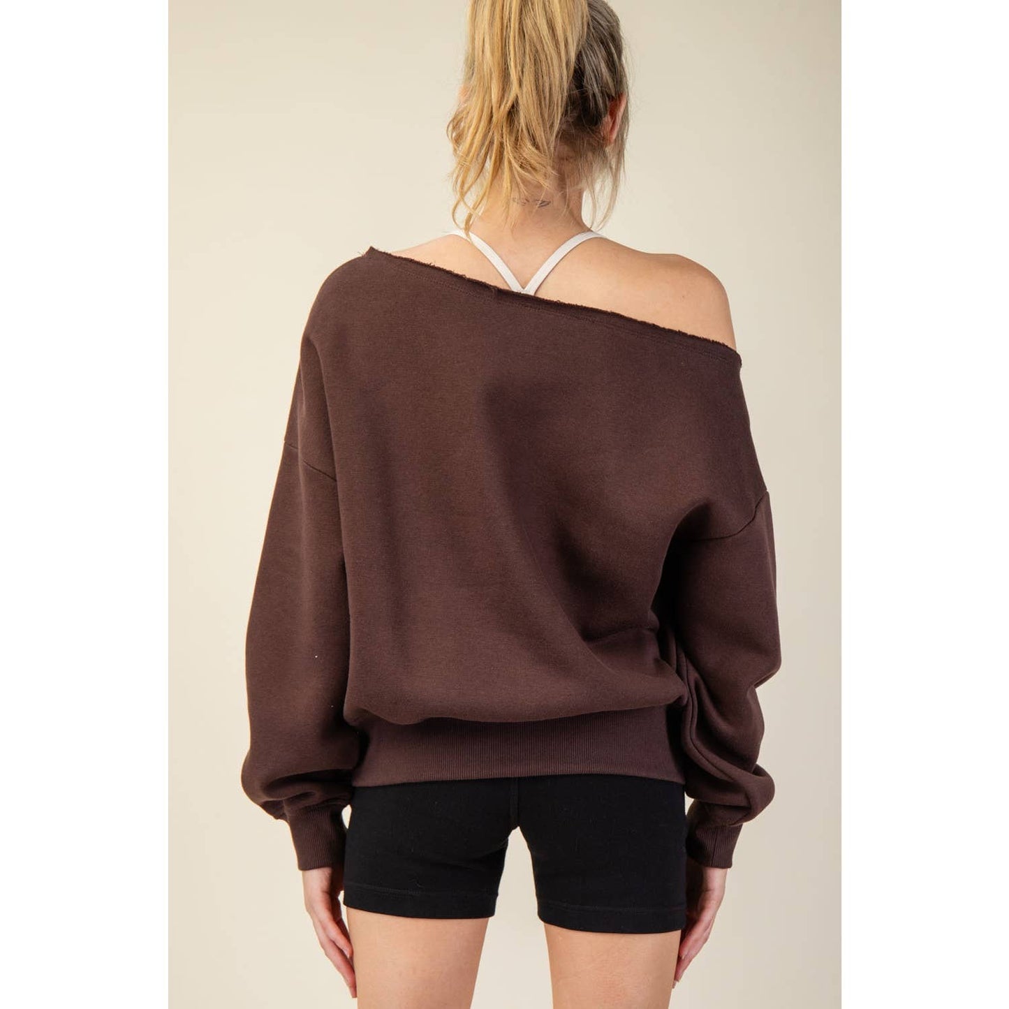 Ainsley Off The Shoulder Long Sleeve Top