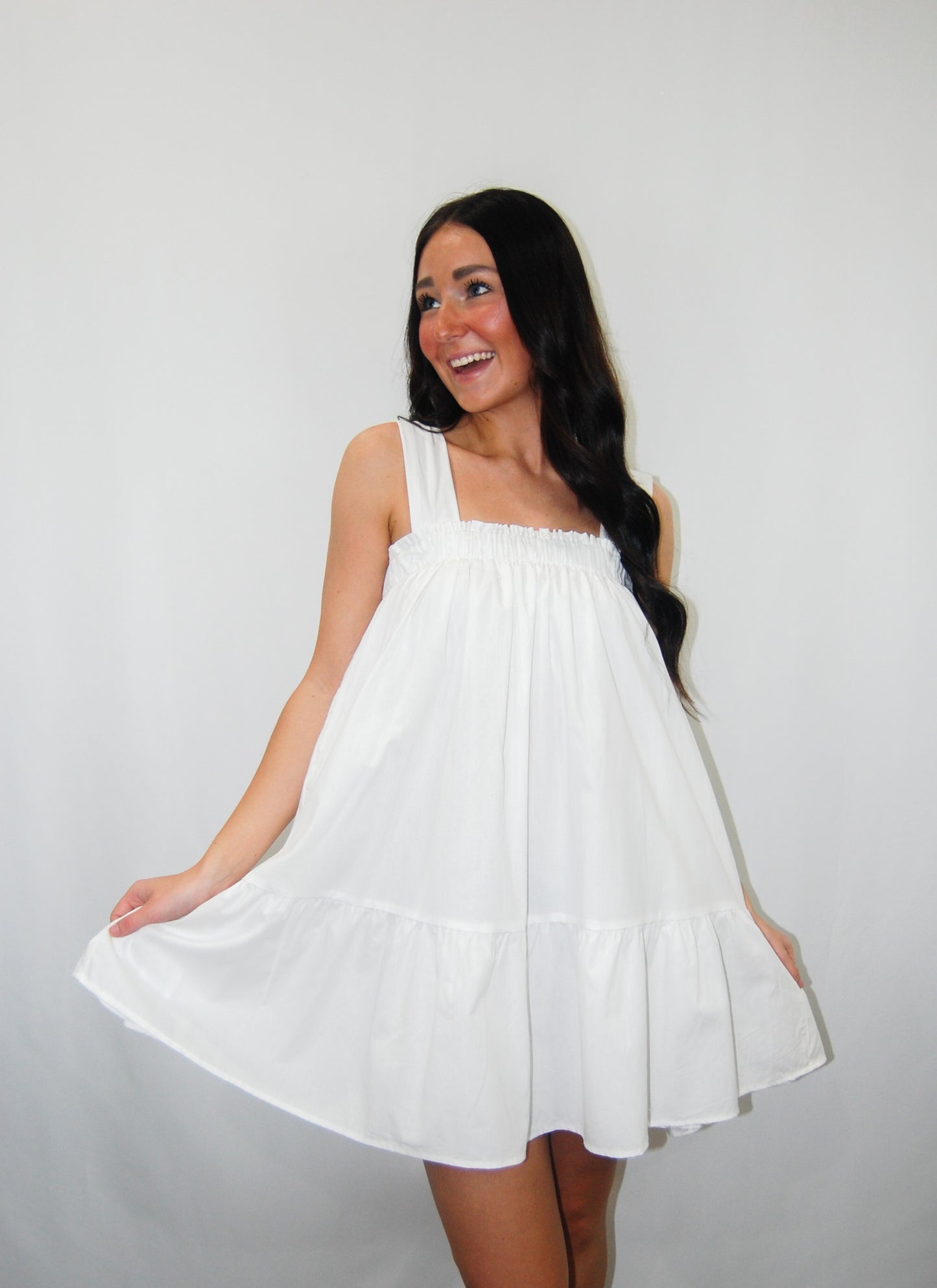 Sleeveless Ruffled Mini Dress